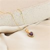 9ct Gold 5mm Amethyst Heart Necklace - R82127 Alternative Image