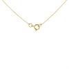 9ct Two Colour Gold Blue Topaz Necklace - R8305 Alternative Image