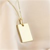 9ct Gold Engravable Tag And Chain - R8703 Alternative Image