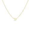 9ct Two Colour Gold Heart Pendant And Chain - R8704 Alternative Image