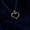 9ct Two Colour Gold Heart Necklace - R8809 Alternative Image