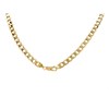 9ct Gold 6mm Wide Hollow Curb Chain - 18in - R9013 Alternative Image