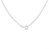 9ct White Gold 22in Solid Flat Curb Chain - R9043 Alternative Image