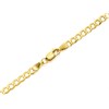 9ct Gold 3mm Wide Diamond Cut Solid Curb Chain - 18in - R9081 Alternative Image