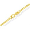 9ct Gold 2mm Wide Hollow Curb Chain - 18in - R9098 Alternative Image