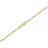 9ct Gold 2mm Wide Diamond Cut Figaro Chain - 20in - R9107 Alternative Image