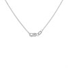 9ct White Gold 1.2mm Wide Round Belcher Chain - 16in - R9310 Alternative Image
