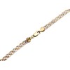 9ct Three Colour Gold  Herringbone Necklace - 18in - R9524 Alternative Image