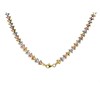 9ct Three Colour Gold Woven Wishbone Necklace - 17in - R9537 Alternative Image