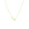9ct Gold Malachite Flower Necklet - R9557 Alternative Image