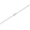 9ct White Gold 1mm Wide Diamond Cut Curb Chain - 18in - R9612 Alternative Image