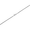 9ct White Gold 1mm Wide Diamond Cut Curb Chain - 20in - R9615 Alternative Image