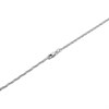9ct White Gold 2mm Wide Diamond Cut Twist Curb Chain - 18in - R9617 Alternative Image