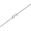 9ct White Gold 1mm Wide Solid Curb Chain - 18in - R9660 Alternative Image