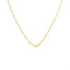 Bonded Silver And 9ct Gold Figaro Necklace - R9926 Alternative Image