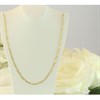 Bonded Silver And 9ct Gold Figaro Necklace - R9926 Alternative Image