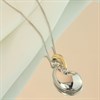 Bonded Silver And 9ct Gold  Diamond Necklace - R9927 Alternative Image