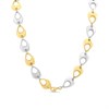 Bonded Silver And 9ct Gold Open Teardrop Collar - R9938 Alternative Image