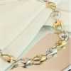 Bonded Silver And 9ct Gold Open Teardrop Collar - R9938 Alternative Image