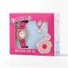 Tikkers ATK1107 Time Teacher Pink Strap, Necklace And Purse Set - W01183 Alternative Image