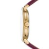 Michael Kors MK2970 Gold Plated Burgundy Strap Watch - W08131 Alternative Image