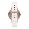 Michael Kors MK2958 Rose Tone White Leather Strap Watch - W08140 Alternative Image