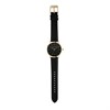 Michael Kors MK8737 Irving Gold Plated Black Leather Strap Watch - W08152 Alternative Image
