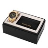 Michael Kors MK9245SET Lexington Gold Tone Black Dial Watch And Wallet Set - W08248 Alternative Image