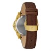 Bulova Icon 97B216 Gold Plated Brown Leather Strap Watch - W09378 Alternative Image