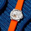 Bulova 98A226 Marine Star Automatic Orange Silicone Strap Watch - W09409 Alternative Image