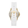 Fossil ES5286 FB-01 Gold Plated White Silicon Strap Watch - W10323 Alternative Image