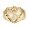 Fossil ES5407 Gold Tone Stone Set Heart Ring Watch - W10439 Alternative Image