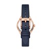 Fossil BQ3956 Eevie Rose Tone Navy Leather Strap Watch - W10471 Alternative Image