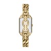 Fossil ES5478 Raquel Gold Tone Rectangular Case Chain Bracelet Watch - W10539 Alternative Image