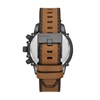 Diesel DZ4569 Griffed Brown Leather Strap Watch - W11206 Alternative Image