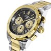 Rotary RGB10032/04 Apex100 Chronograph Two Tone Black Dial Bracelet Watch - W13325 Alternative Image