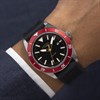 Rotary RGS10007/98 Apex100 Stainless Steel Red Bezel Black Silicone Strap Watch - W13340 Alternative Image