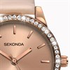Sekonda 2452 Rose Tone Nude Strap Watch - W32152 Alternative Image