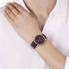 Radley RY21934A Gold Tone Cherry Leather Strap Watch - W51552 Alternative Image