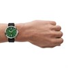 Emporio Armani AR11509 Green Dial Black Leather Strap Watch - W62151 Alternative Image