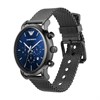 Emporio Armani AR1979 Grey IP Blue Dial Mesh Bracelet Watch - W62193 Alternative Image