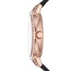 Emporio Armani AR11485 Rose Gold Tone Stone Set Bezel Black Leather Strap Watch - W62213 Alternative Image