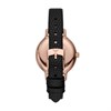Emporio Armani AR11485 Rose Gold Tone Stone Set Bezel Black Leather Strap Watch - W62213 Alternative Image