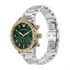 Emporio Armani AR11454 Chronograph Two Tone Green Dial Bracelet Watch - W62214 Alternative Image