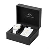 Armani Exchange AX7126 White Watch And Luggage Tag Set - W65523 Alternative Image