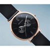 BERING 14240-163 Rose Gold Plated Black Mesh Bracelet Watch - W74174 Alternative Image