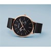 BERING 14240-163 Rose Gold Plated Black Mesh Bracelet Watch - W74174 Alternative Image