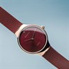 BERING 13326-Charity Rose Plated Red Milanese Mesh Bracelet - W74185 Alternative Image