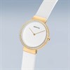 BERING 14531-630 Stone Set White Leather Strap Watch - W74220 Alternative Image