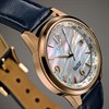 Citizen FC8003-06D Gold Plated Blue Leather Strap Watch - W9181 Alternative Image